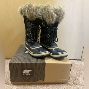 SOREL Joan Of Artic Waterproof Lined Winter Boots - Black Stone